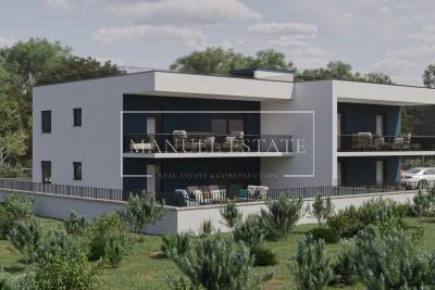 MODERN APPARTEMENT OP DE BEGANE GROND MET EEN GROTE TUIN - IN NOVIGRAD - in aanbouw